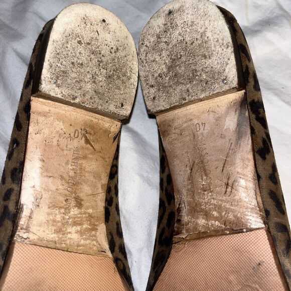 MANOLO BLAHNIK Leopard Suede Flats Classic‎ Ballet Size 40 - Picture 8 of 10